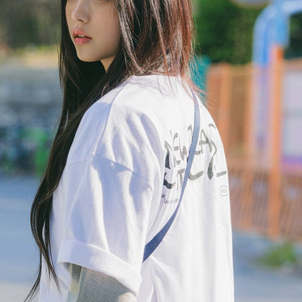 NEWJEANS - NEWJEANS X HIROSHI FUJIWARA OFFICIAL MD COLLER T-SHIRT VER.2 WHITE - COKODIVE