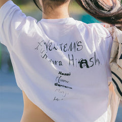 NEWJEANS - NEWJEANS X HIROSHI FUJIWARA OFFICIAL MD COLLER T-SHIRT VER.4 WHITE - COKODIVE