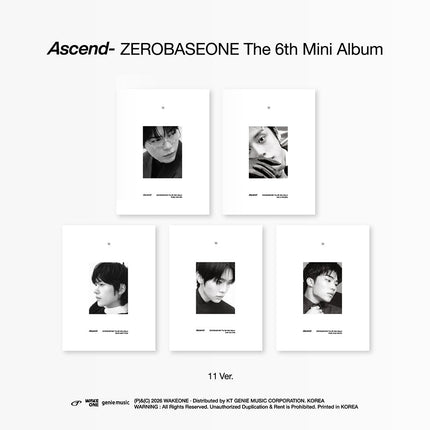 ZEROBASEONE - ASCEND- 6TH MINI ALBUM 11 VER SET 514 - COKODIVE
