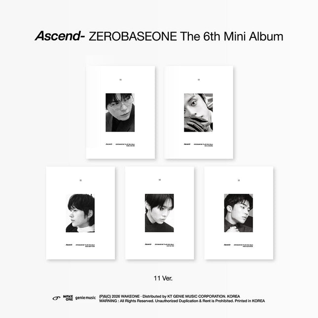 ZEROBASEONE - ASCEND- 6TH MINI ALBUM 11 VER SET 514 - COKODIVE