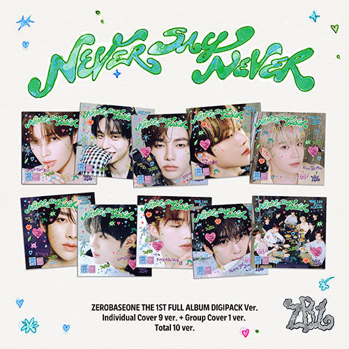 ZEROBASEONE - NEVER SAY NEVER 1ST FULL ALBUM DIGIPACK VER SET - COKODIVE