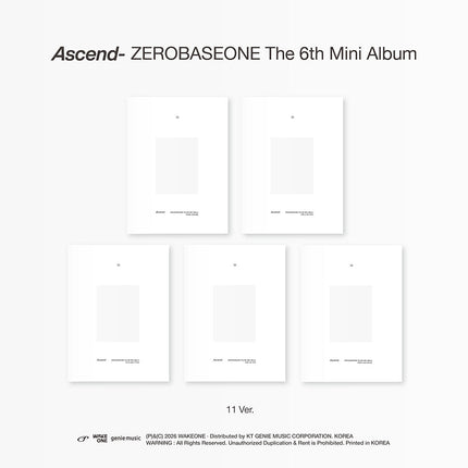 ZEROBASEONE - ASCEND- 6TH MINI ALBUM 11 VER SET - COKODIVE
