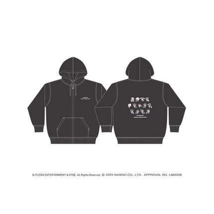 SEVENTEEN - SEVENTEEN X SANRIO CHARACTERS COLLABORATION 2ND OFFICIAL MD ZIP HOODIE - COKODIVE