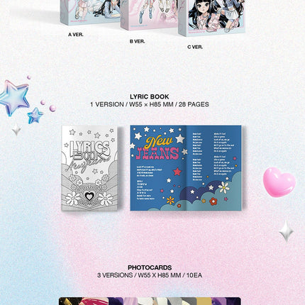 NEWJEANS - GET UP 2ND EP ALBUM WEVERSE ALBUMS VER. NO P.O.B VER. - COKODIVE