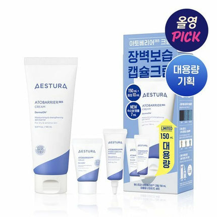 AESTURA ATOBARRIER 365 CREAM 150ML JUMBO SIZE SPECIAL SET (+10ML+CERA-HA AMPOULE 7ML) - COKODIVE