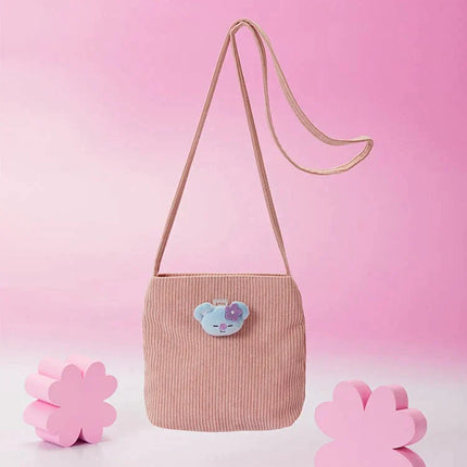 BT21 - SPRING DAYS MINI CORDUROY CROSSBODY BAG KOYA - COKODIVE