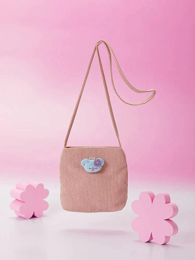 BT21 - SPRING DAYS MINI CORDUROY CROSSBODY BAG KOYA - COKODIVE