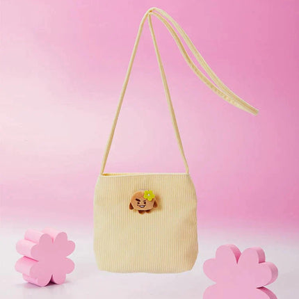 BT21 - SPRING DAYS MINI CORDUROY CROSSBODY BAG SHOOKY - COKODIVE