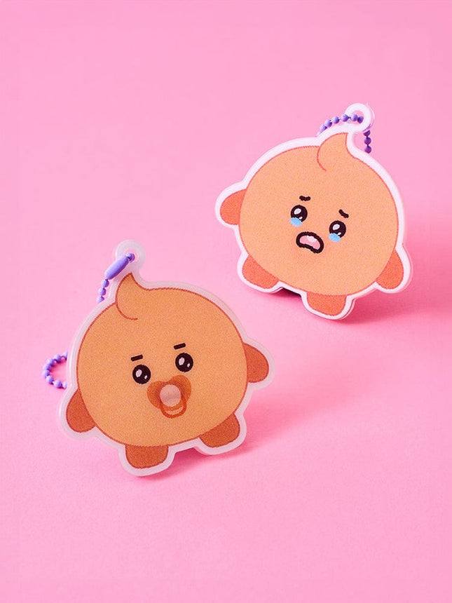 BT21 - NEWBORN BABY LENTICULAR KEYRING SHOOKY - COKODIVE