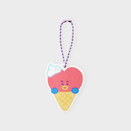 BT21 ON THE CLOUD RENTICULAR KEYRING - COKODIVE