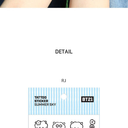 BT21 MININI TATOO STICKER SUMMER SKY - COKODIVE