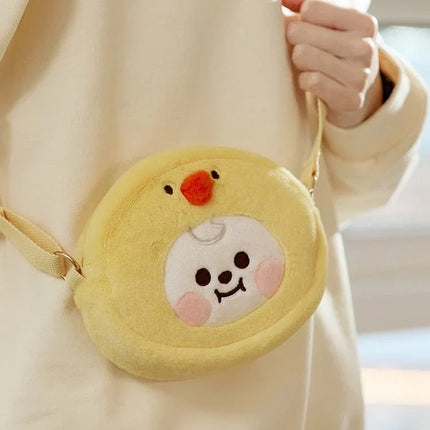 BT21 - BABY FLUFFY FACE DOLL CROSS BAG - COKODIVE