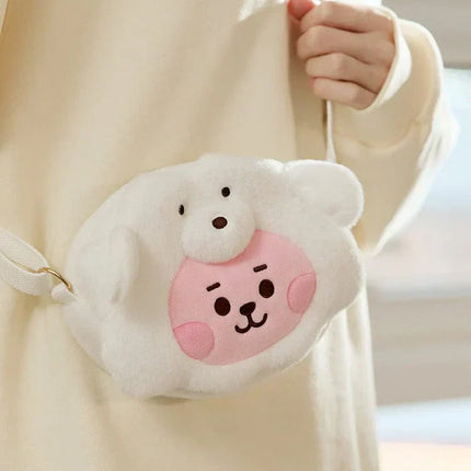 BT21 - BABY FLUFFY FACE DOLL CROSS BAG