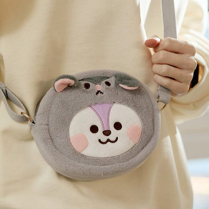 BT21 - BABY FLUFFY FACE DOLL CROSS BAG