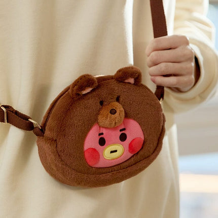 BT21 - BABY FLUFFY FACE DOLL CROSS BAG