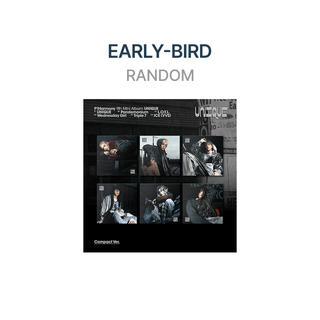 P1HARMONY - UNIQUE! 9TH MINI ALBUM WEVERSE SHOP EARLY BIRD GIFT COMPACT VER RANDOM - COKODIVE