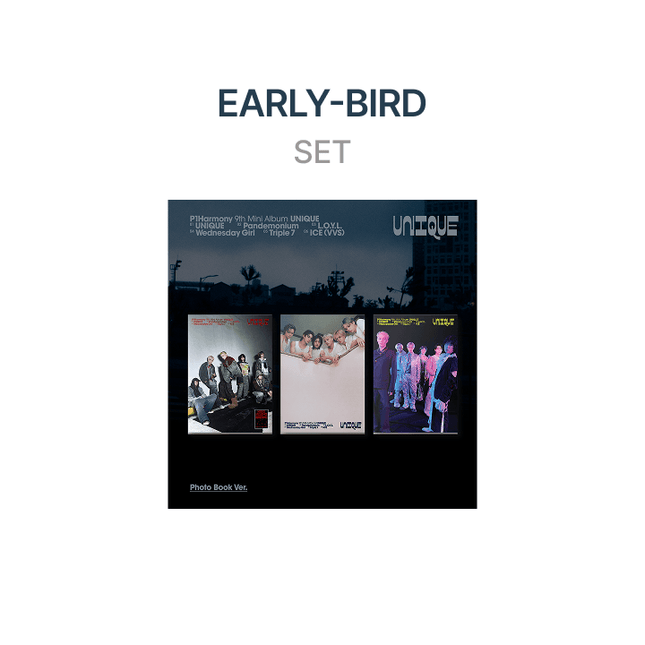 P1HARMONY - UNIQUE! 9TH MINI ALBUM WEVERSE SHOP EARLY BIRD GIFT PHOTOBOOK VER SET - COKODIVE