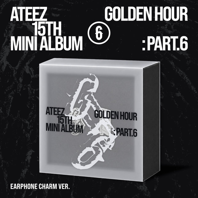 ATEEZ - GOLDEN HOUR : PART.6 15TH MINI ALBUM EARPHONE CHARM VER - COKODIVE