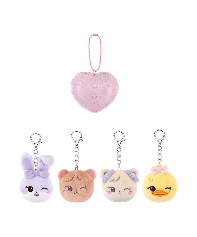 BLACKPINK - DEADLINE WORLD TOUR IN SEOUL OFFICIAL MD CHARACTER PLUSH FACE KEYRING + CASE - COKODIVE