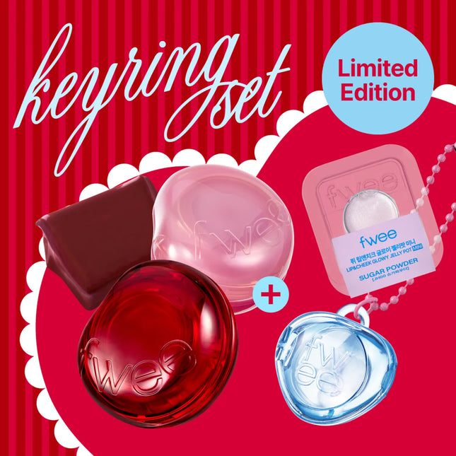 FWEE - LIP & CHEEK GLOWY JELLY POT (+KEYRING & SUGAR POWDER MINIATUER) - COKODIVE