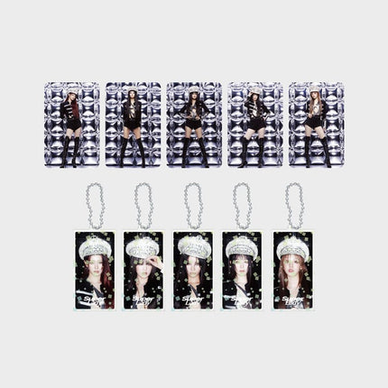 (G)I-DLE - SUPER LADY OFFICIAL MD SLIDE ACRYLIC KEYRING PHOTOCARD SET 2 VER. - COKODIVE