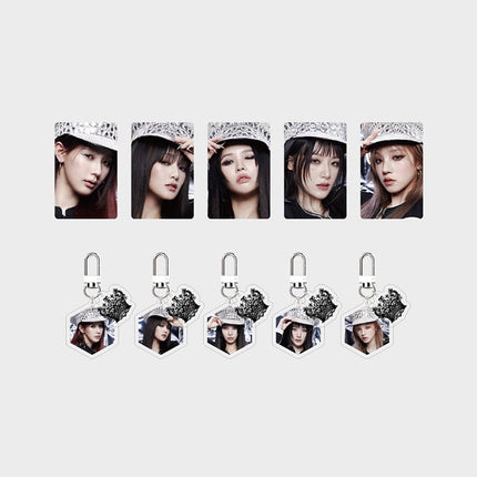 (G)I-DLE - SUPER LADY OFFICIAL MD ACRYLIC KEYRING PHOTOCARD SET 2 VER. - COKODIVE