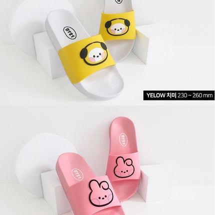 HAPPY FUR CHARACTER MD BT21 MININI TINY SLIPPERS