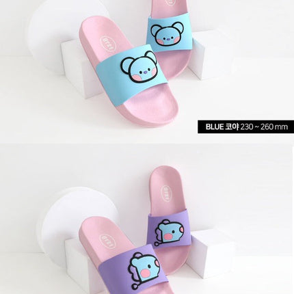 HAPPY FUR CHARACTER MD BT21 MININI TINY SLIPPERS