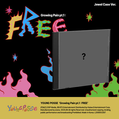 YOUNG POSSE - GROWING PAIN PT.1 : FREE EP ALBUM JEWEL CASE VER - COKODIVE