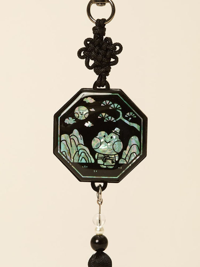 LINE FRIENDS MININI LENINI MOTHER-OF-PEARL NORIGAE CHARM K-SOUVENIR - COKODIVE