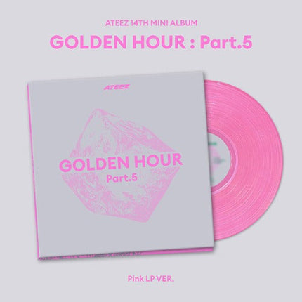 ATEEZ - GOLDEN HOUR : PART.5 14TH MINI ALBUM PINK LP VER - COKODIVE