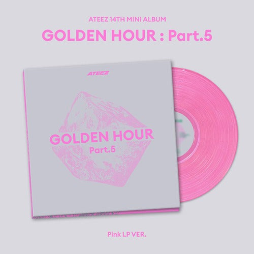 ATEEZ - GOLDEN HOUR : PART.5 14TH MINI ALBUM PINK LP VER - COKODIVE
