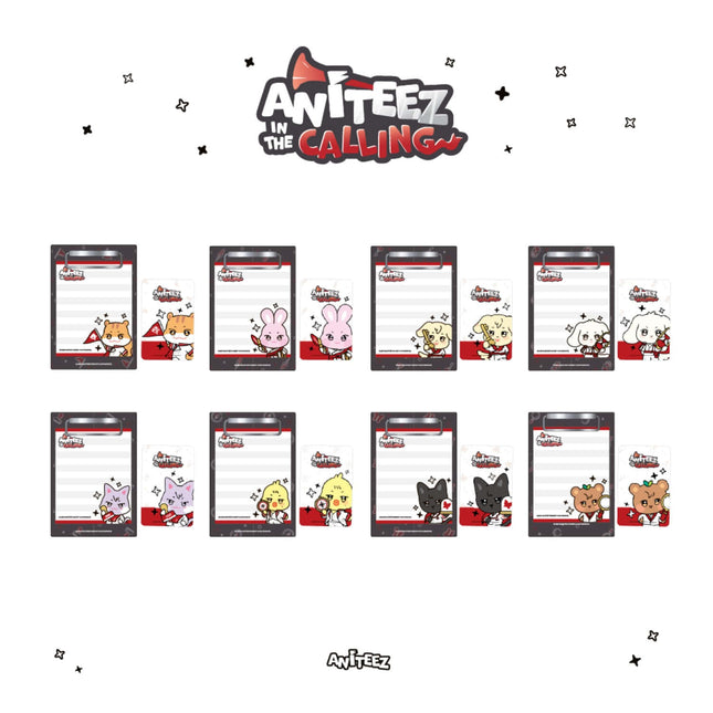 ATEEZ - ANITEEZ IN THE CALLING POP UP OFFICIAL MD MINI CLIPBOARD & MEMO PAD SET - COKODIVE
