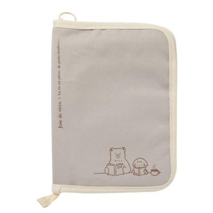 MULTI POUCH GIRL & BEAR GREY BOOK POUCH - COKODIVE