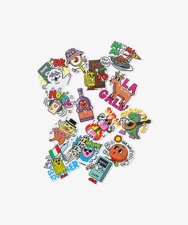 SEVENTEEN - NANA BNB WITH SEVENTEEN OFFICIAL MD NANATOUR STICKER PACK (14 PCS) - COKODIVE
