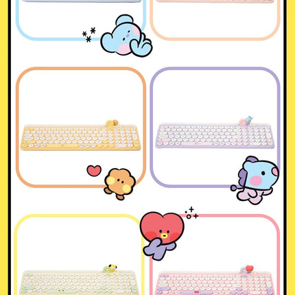 NARA HOME DECO CHARACTER MD BT21 MININI MULTI PAIRING KEYBOARD