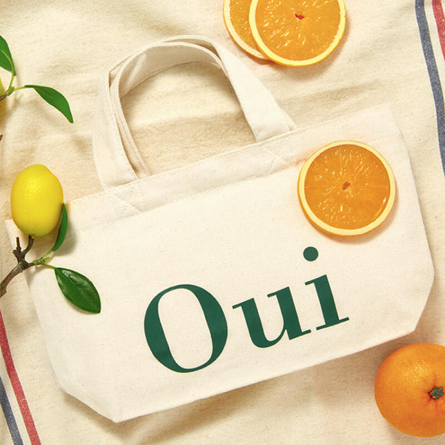 OUI LETTERING MINI ECO BAG - COKODIVE
