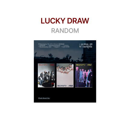 P1HARMONY - UNIQUE! 9TH MINI ALBUM WEVERSE SHOP LUCKY DRAW EVENT PHOTOBOOK VER RANDOM - COKODIVE