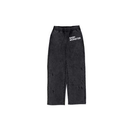 BABYMONSTER - HELLO MONSTER 2025 1ST WORLD TOUR IN SEOUL OFFICIAL MD SWEAT 2WAY PANTS CHARCOAL - COKODIVE