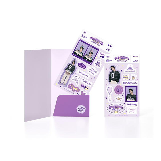 BOYNEXTDOOR SUNGHO - SUNGHO'S DOUBLE THE FUN PARTY OFFICIAL MD PHOTO STICKER SET - COKODIVE