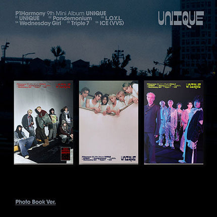 P1HARMONY - UNIQUE! 9TH MINI ALBUM PHOTOBOOK VER SET - COKODIVE