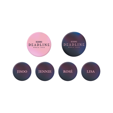 BLACKPINK - DEADLINE WORLD TOUR IN SEOUL OFFICIAL MD PIN BUTTON SET - COKODIVE