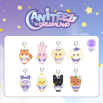 ATEEZ - ANITEEZ IN THE DREAMLAND OFFICIAL MD PLUSH KEYRING (GUARDIAN ANGEL) - COKODIVE