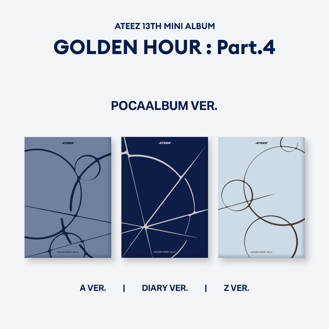 ATEEZ - GOLDEN HOUR : PART.4 MINI 13TH ALBUM POCA ALBUM SET - COKODIVE