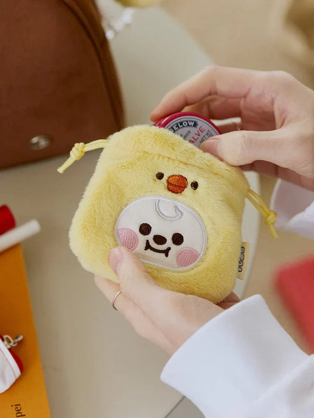 BT21 - BABY FLUFFY STRING MINI BAG CHARM POUCH - COKODIVE