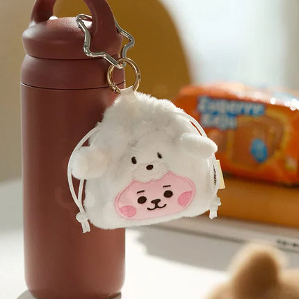 BT21 - BABY FLUFFY STRING MINI BAG CHARM POUCH