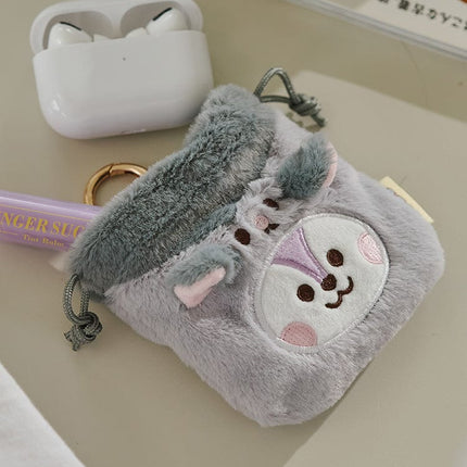 BT21 - BABY FLUFFY STRING MINI BAG CHARM POUCH