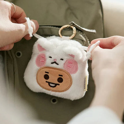 BT21 - BABY FLUFFY STRING MINI BAG CHARM POUCH