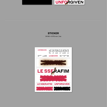 LE SSERAFIM - UNFORGIVEN 1ST STUDIO ALBUM NO P.O.B VER. - COKODIVE