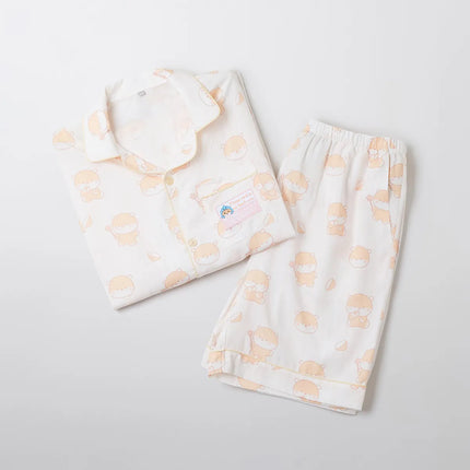 MONMUNGCHI X - SHORT SLEEVE PAJAMAS IVORY - COKODIVE